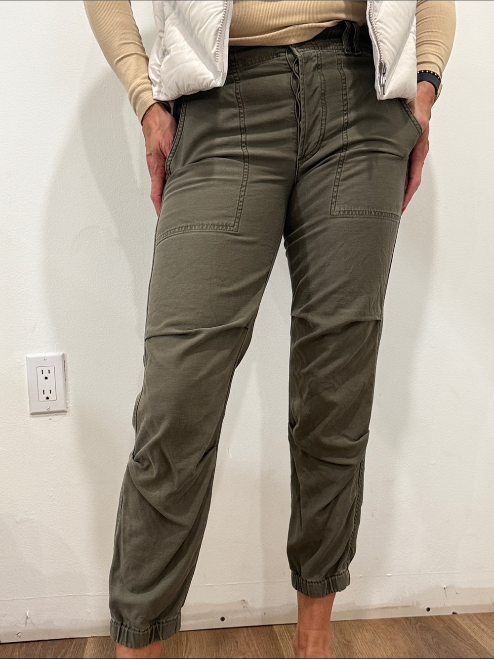 Citizens Of Humanity Olive Green Cargo Jogger Jeans